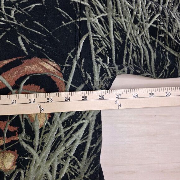 Vintage Fruit Of The Loom Sweatshirt Mens 2XL Tiger Graphic Crewneck AOP Grass - Picture 7 of 9